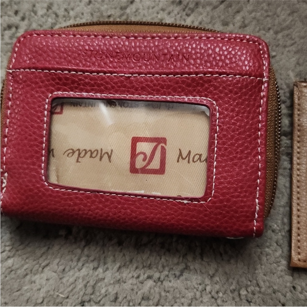 Stone Mountain Accessories Red and Tan Wallet - Picture 2 of 4